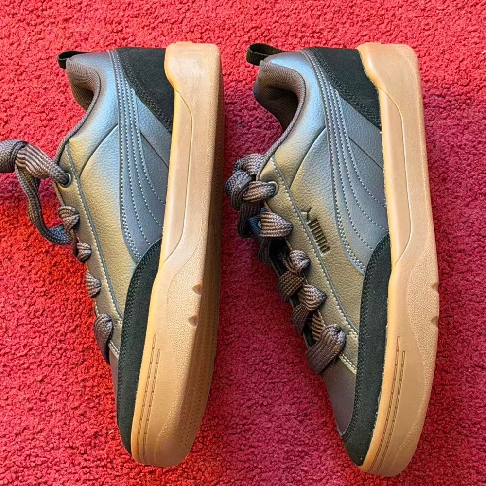 Puma Park Lifestyle SK8 Sneaker Mens Size 9.5/10/10.5 - Black/Gum